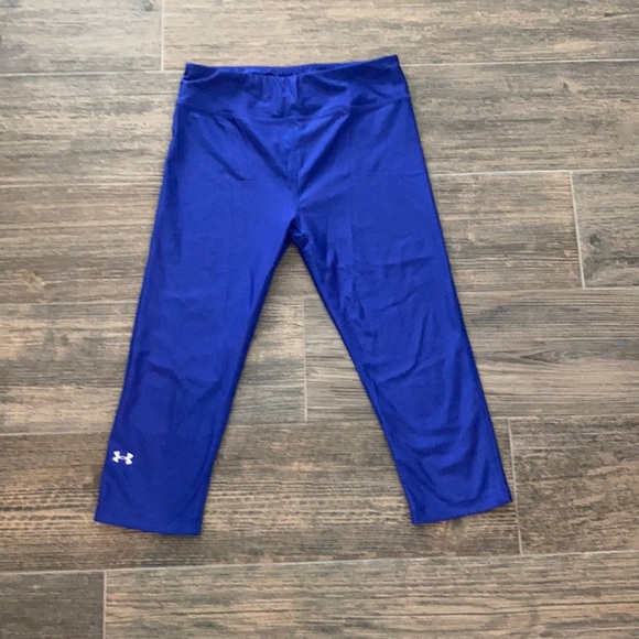 Under Armour blue cropped compression legging - Picture 1 of 3
